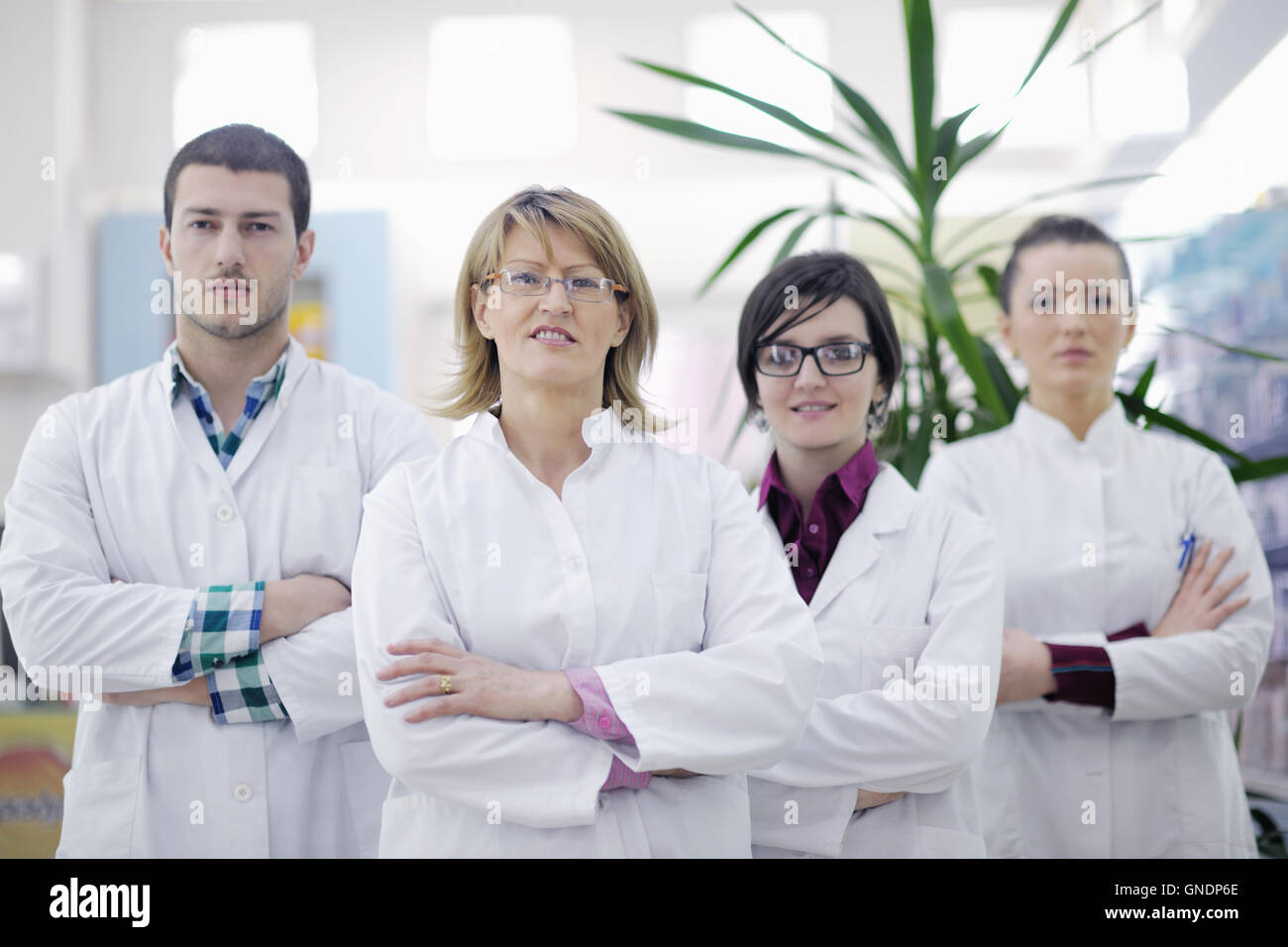 pharmacy drugstore people team Stock Photo - Alamy
