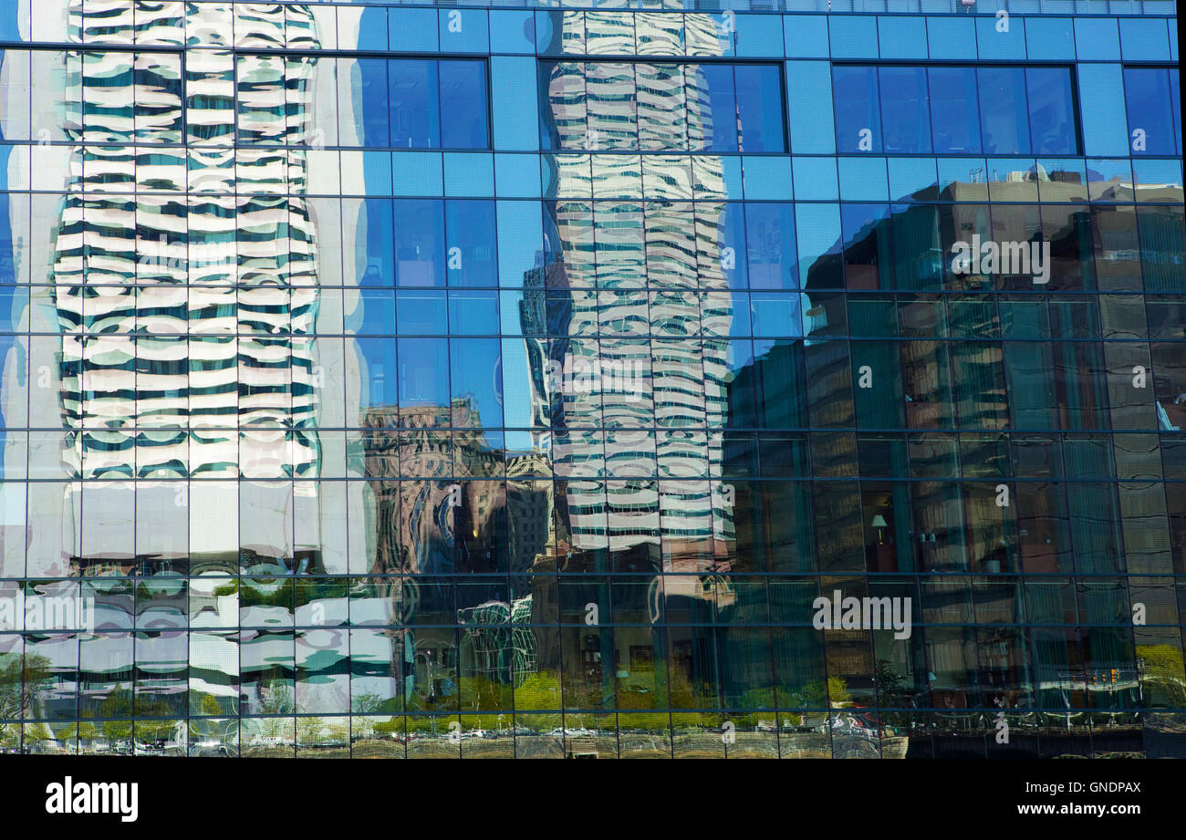 Distorted City Reflections Stock Photo - Alamy