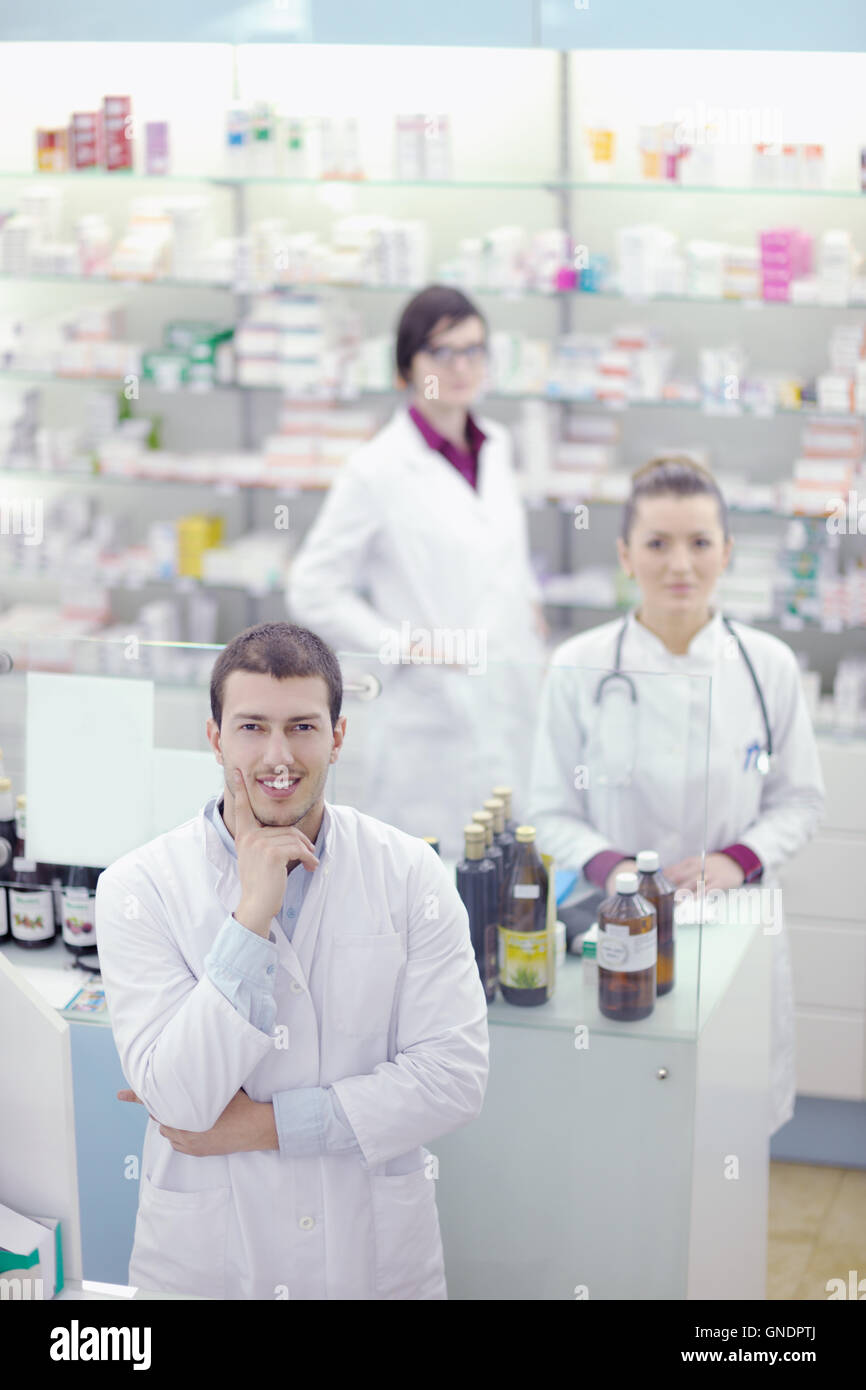pharmacy drugstore people team Stock Photo - Alamy