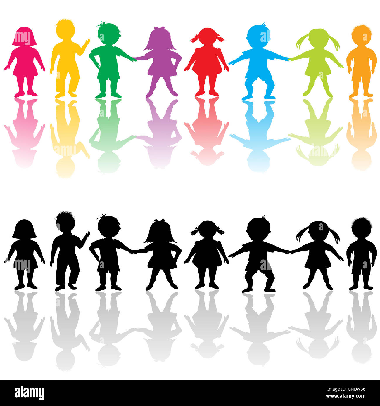 Group of children Stock Photo - Alamy
