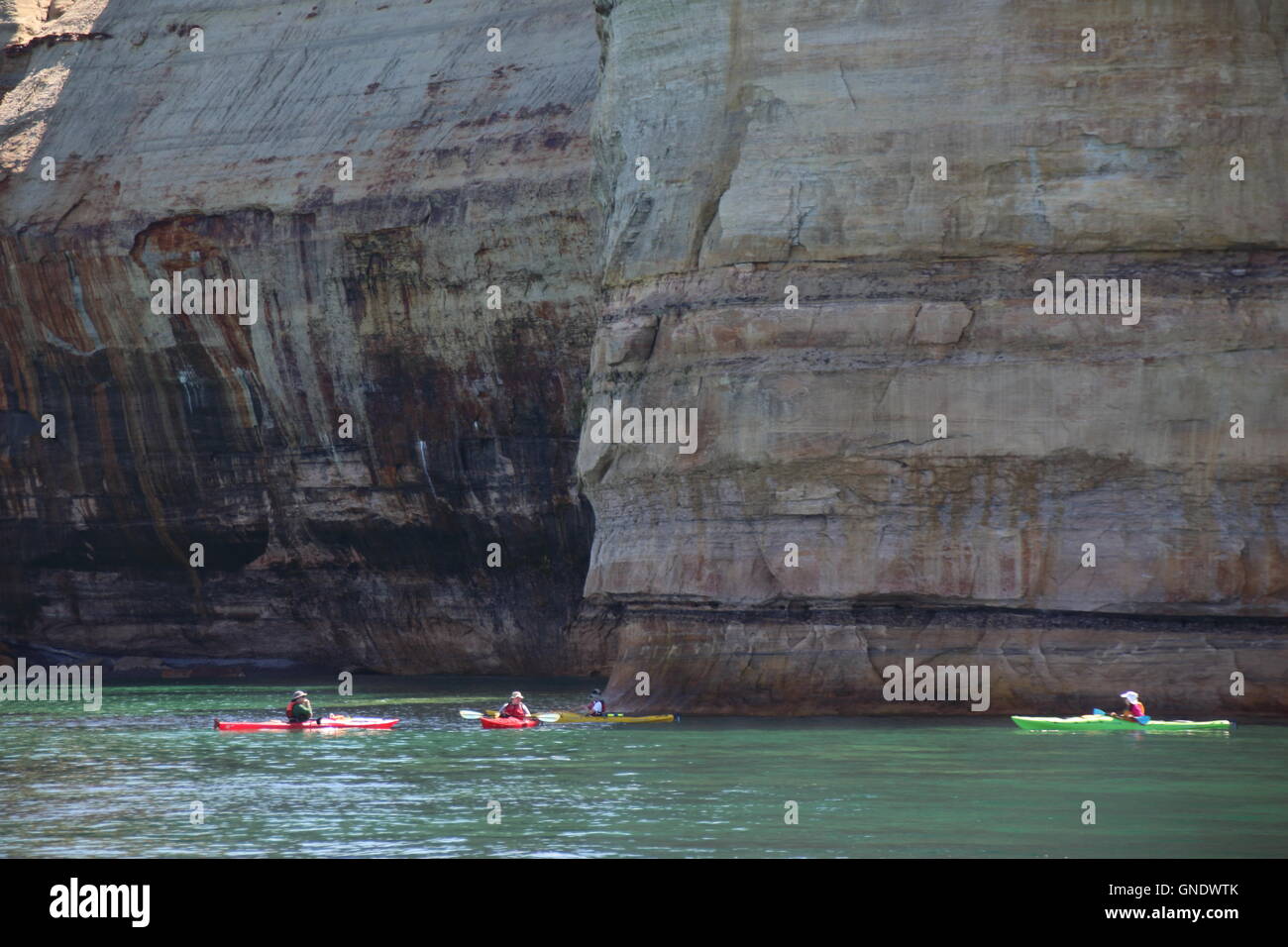 Pictured Rocks National Park, MI, USA Stock Photo