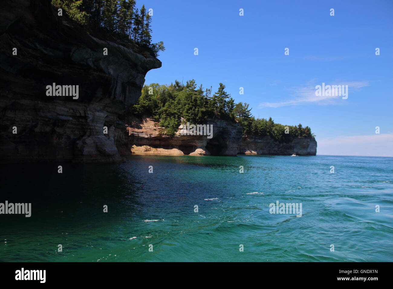 Pictured Rocks National Park, MI, USA Stock Photo