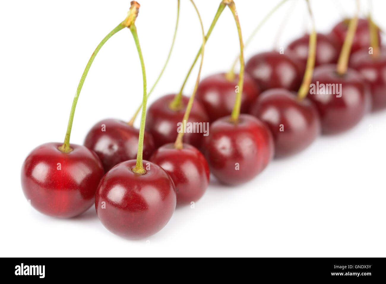 ripe cherries isolated Stock Photo - Alamy