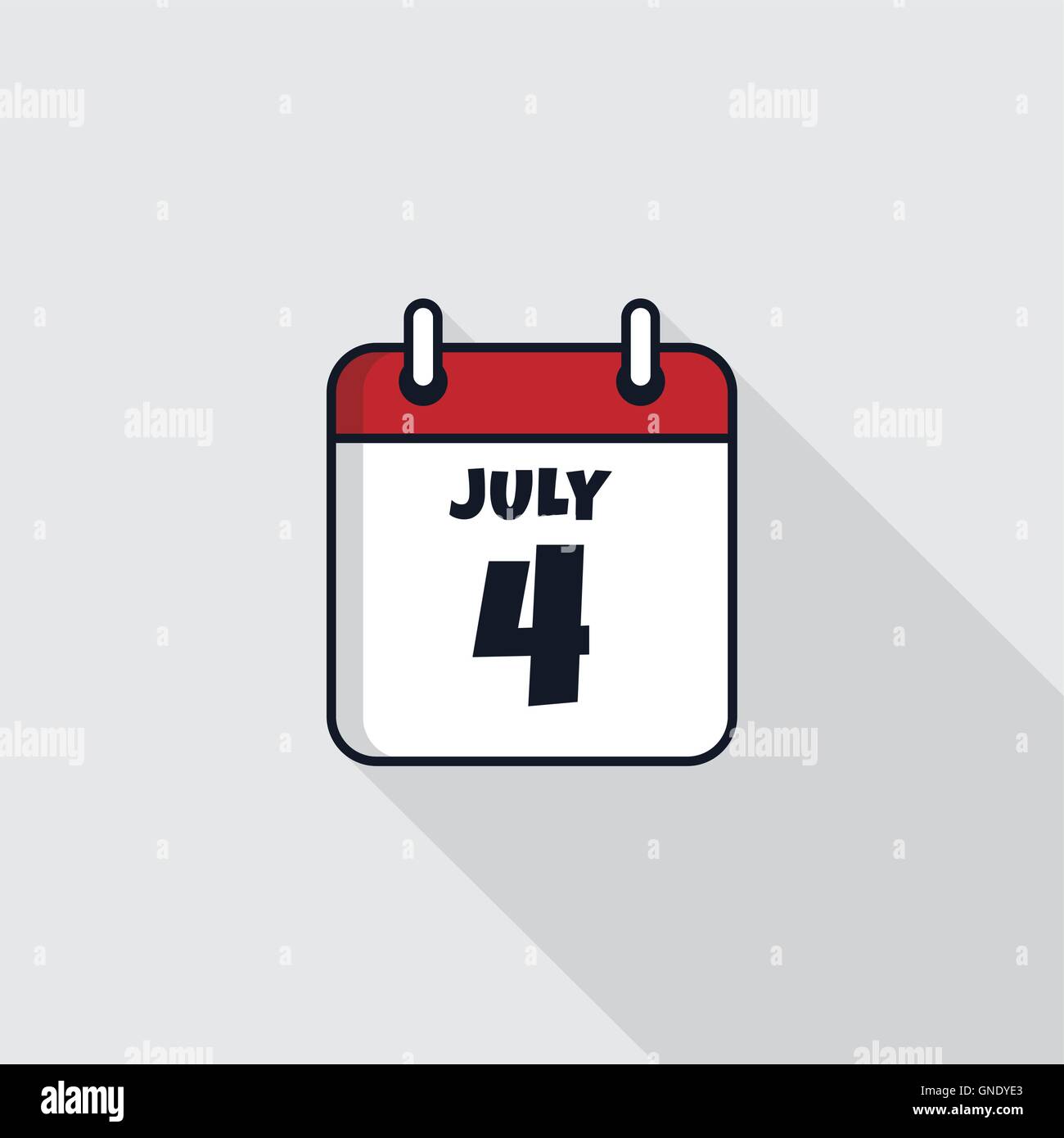 date calendar icon independence day theme Stock Vector Image & Art Alamy