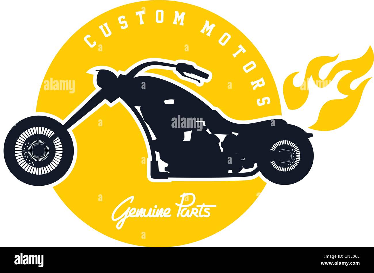 custom motorcycle chopper bike Stock Vector Image & Art - Alamy