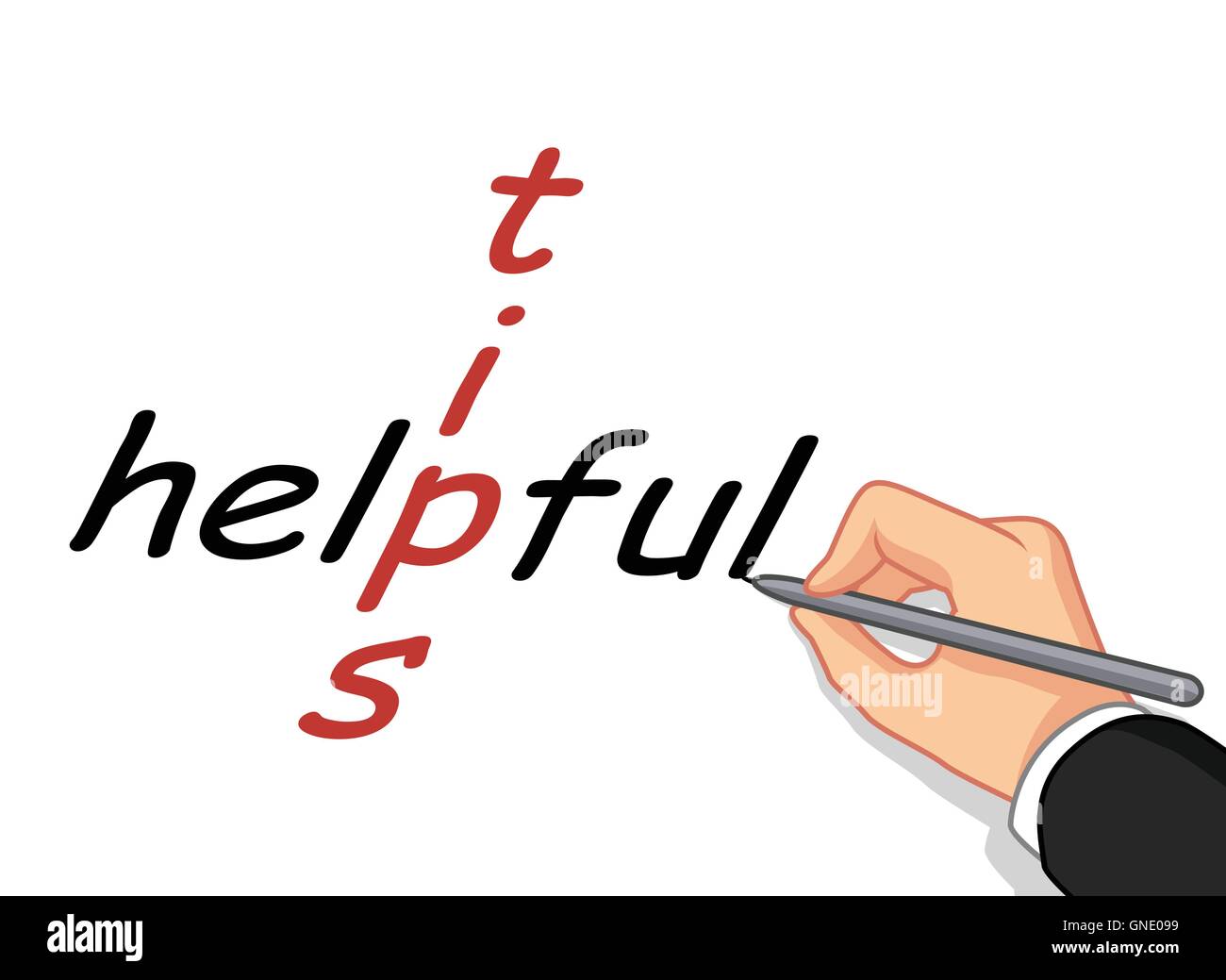Helpful guidance advice Stock Vector Images - Alamy