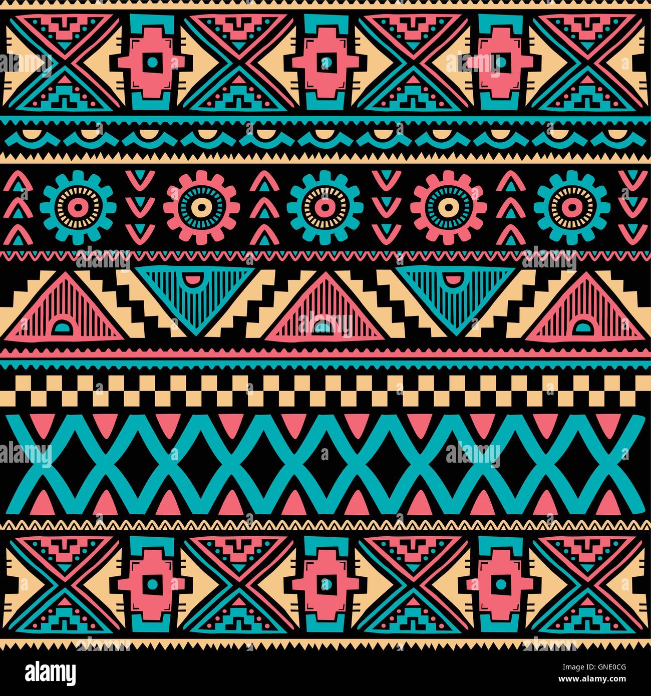 native ethnic seamless pattern Stock Vector Image & Art - Alamy