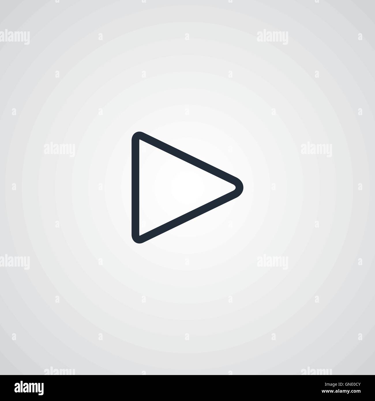 play flat icon Stock Vector Image & Art - Alamy