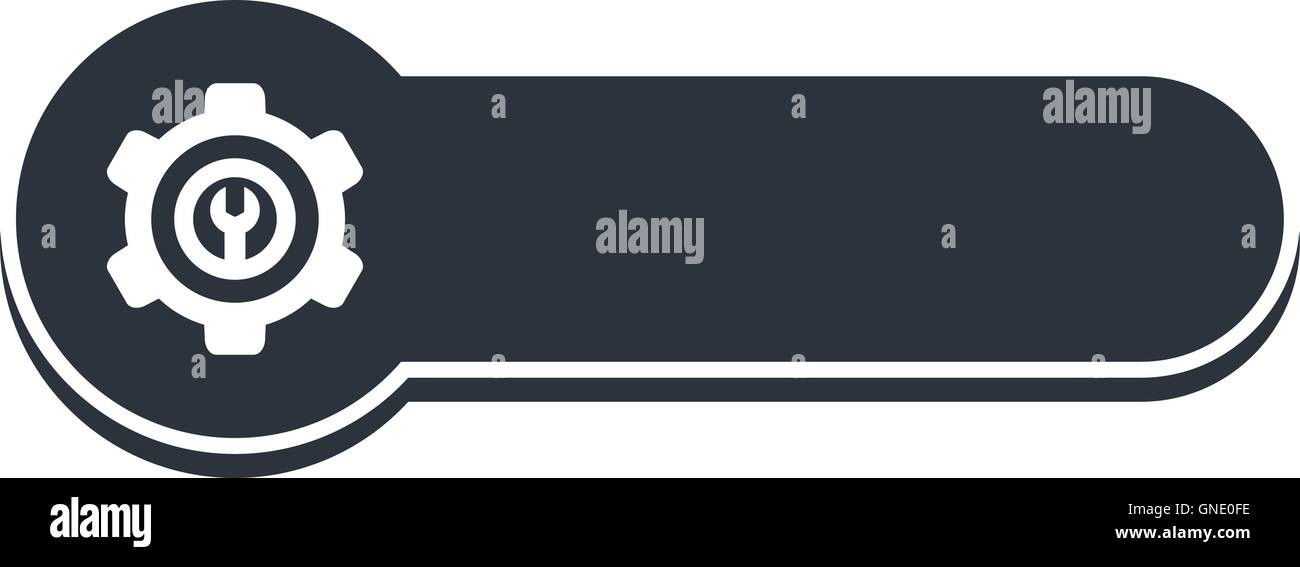 cog setting icon banner template Stock Vector Image & Art - Alamy