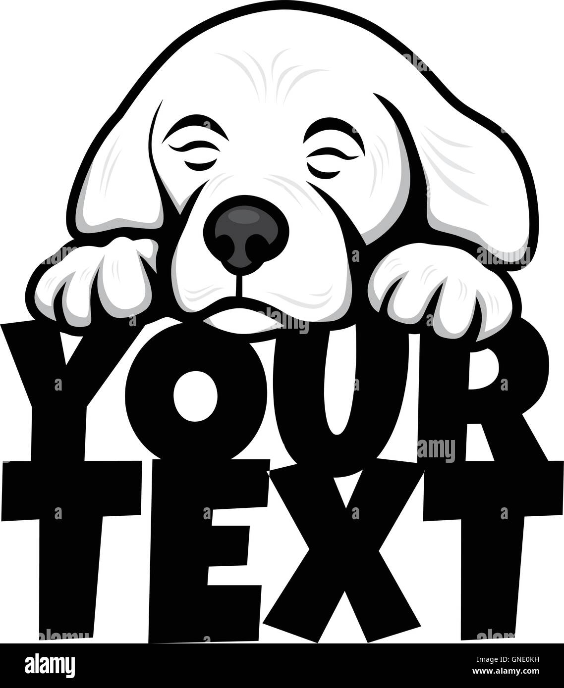 cute little puppy Stock Vector Image & Art - Alamy