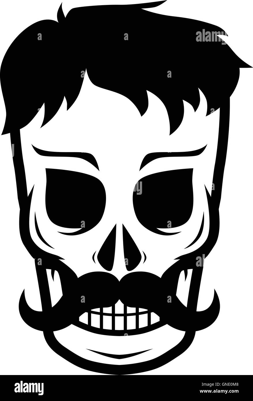 Skull of man Stock Vector Images - Alamy