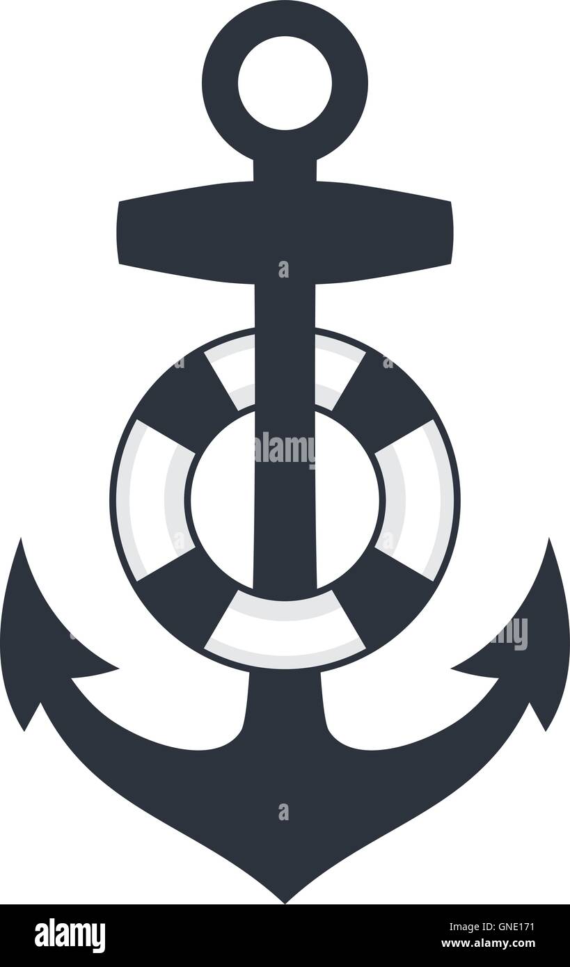 sailor anchor theme Stock Vector