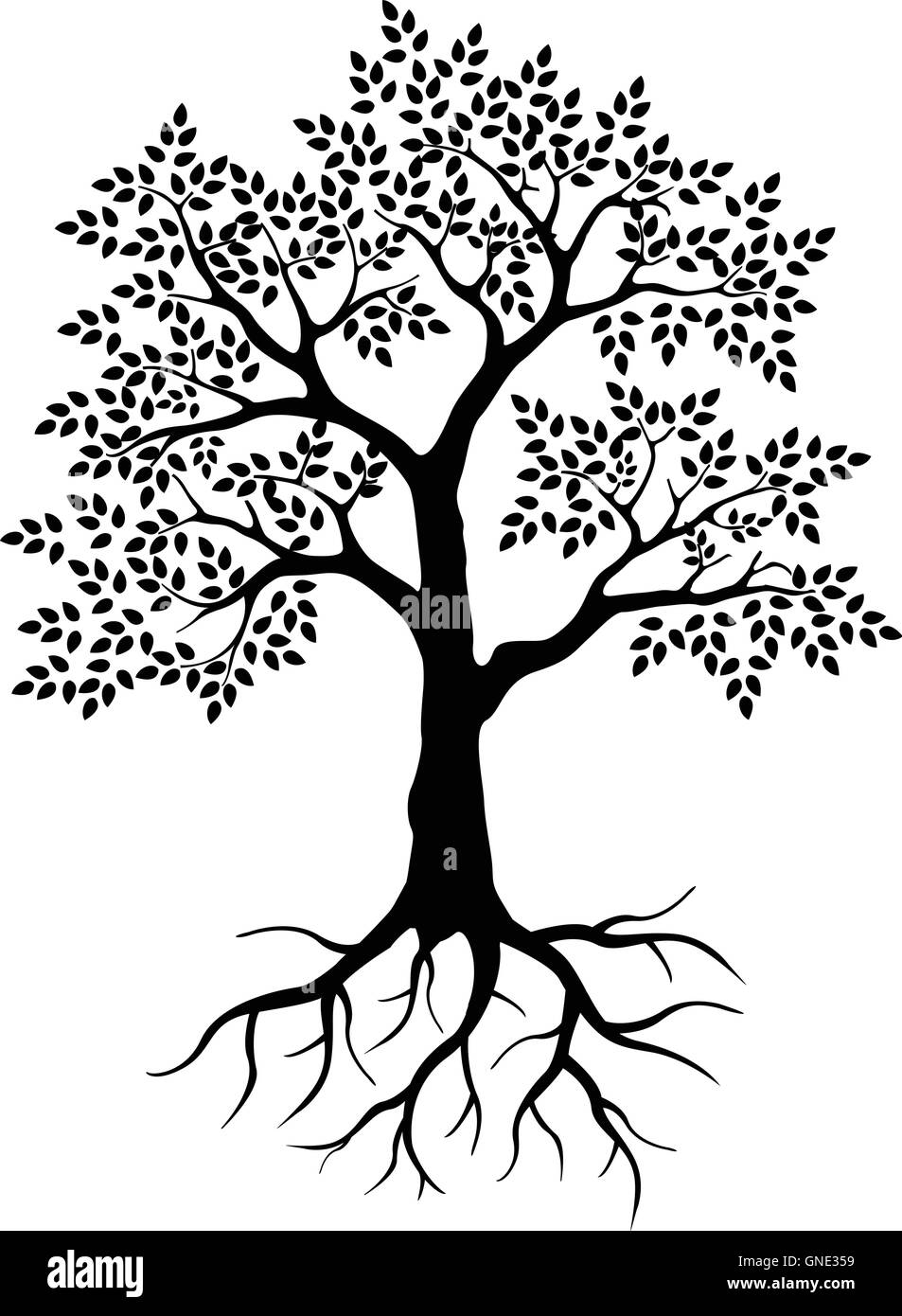 black tree silhouette for your design Stock Vector Image & Art - Alamy
