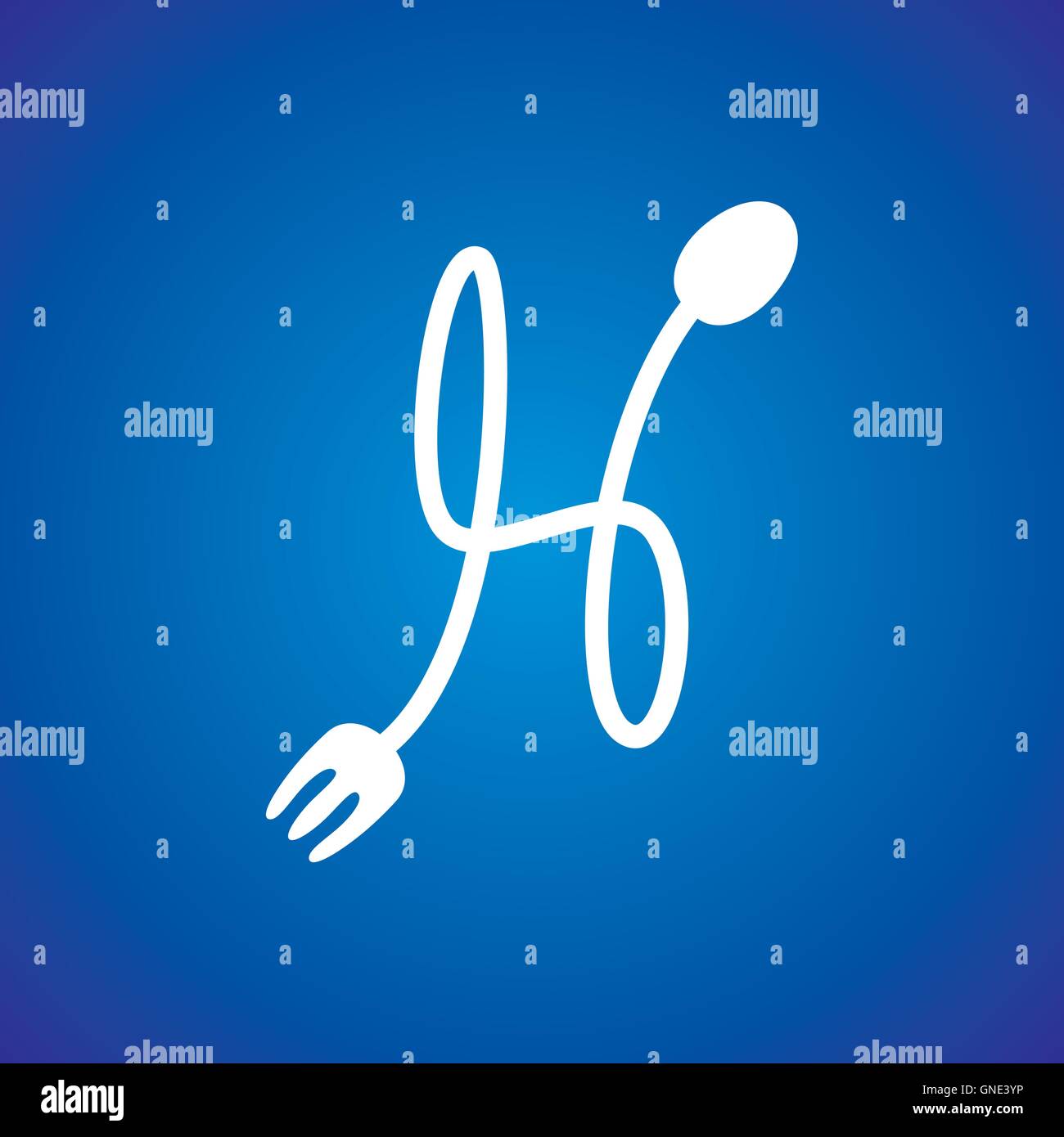 spoon and fork logo theme Stock Vector Image & Art - Alamy