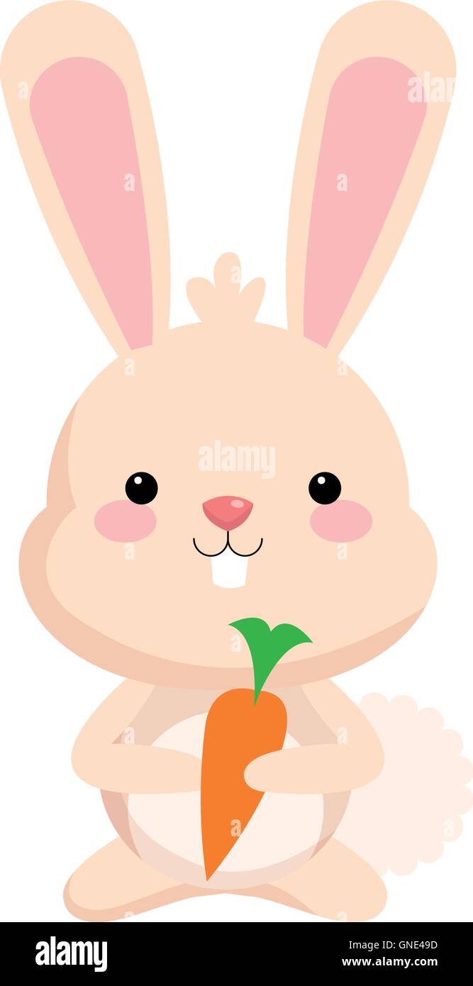 cute rabbit cartoon icon Stock Vector Image & Art - Alamy
