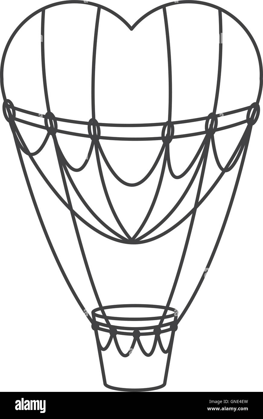 Hot air balloon lift off Black and White Stock Photos & Images - Alamy