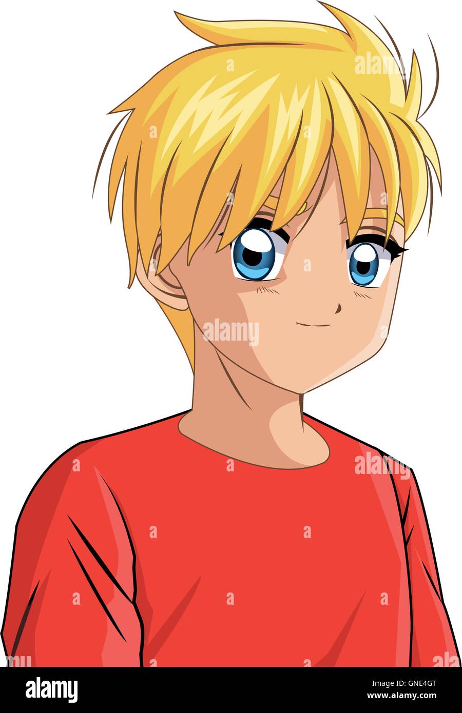 anime style boy icon Stock Vector Image & Art - Alamy