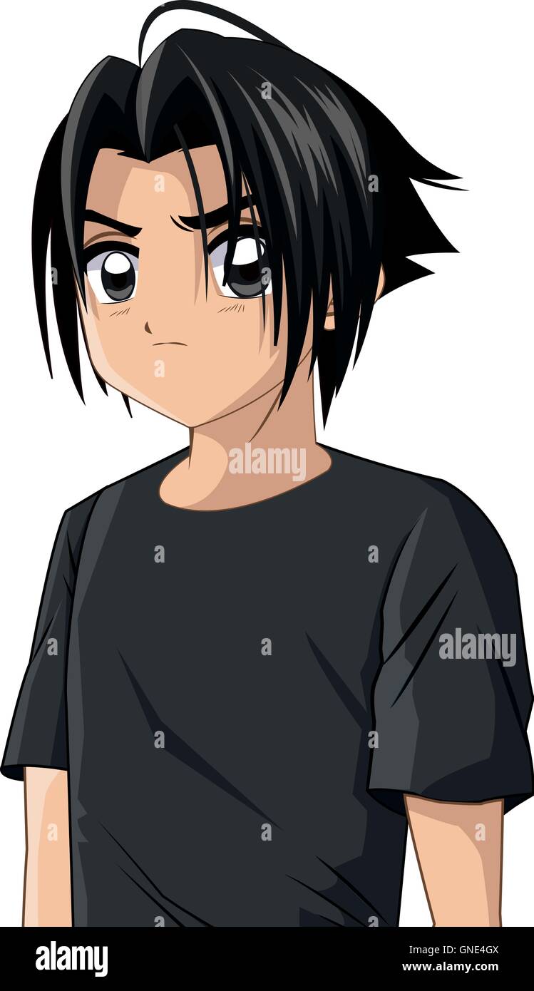 anime style boy icon Stock Vector Image & Art - Alamy