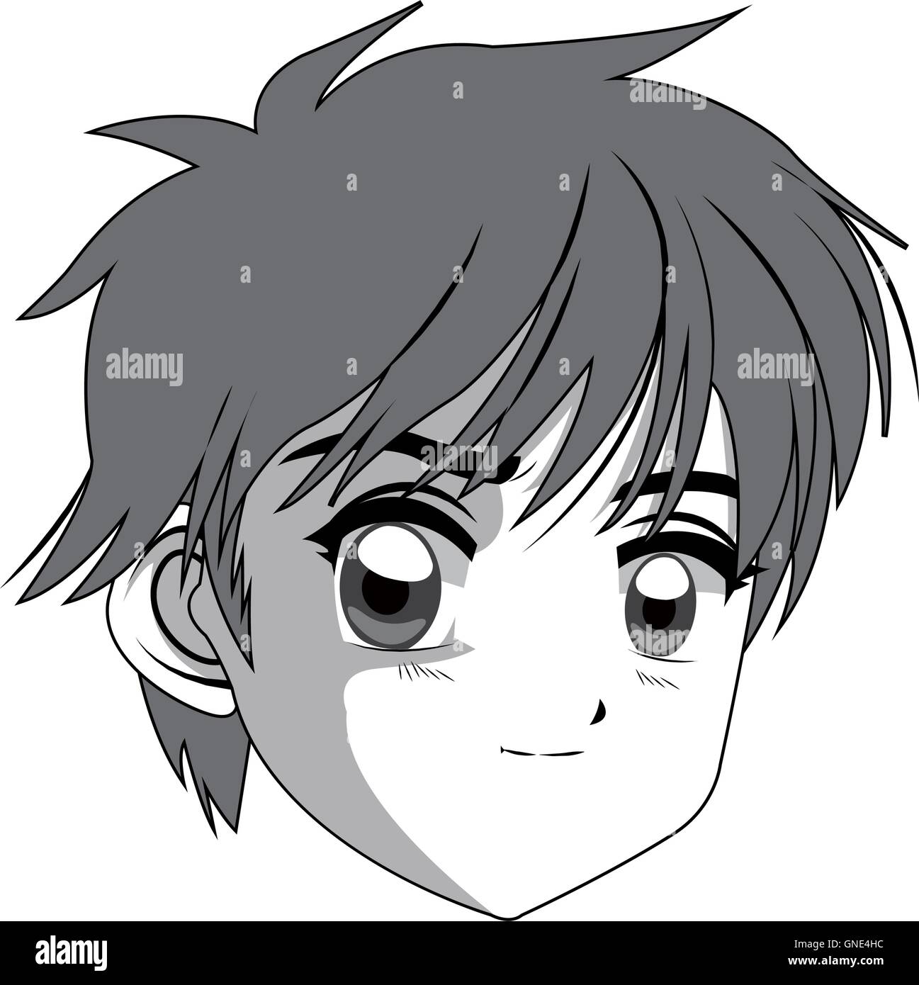 anime style boy icon Stock Vector Image & Art - Alamy