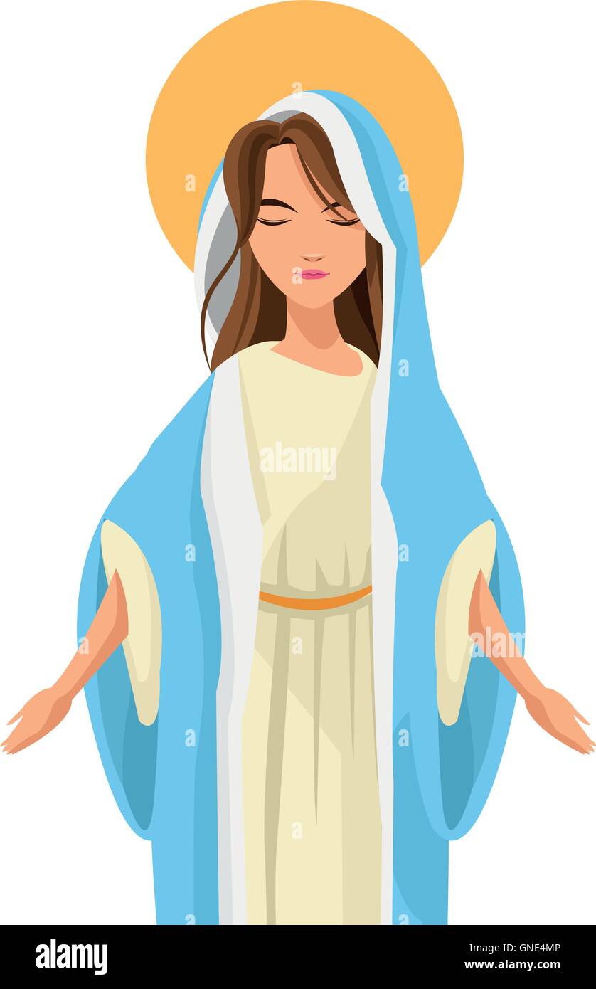 holy virgin mary icon Stock Vector Image & Art - Alamy