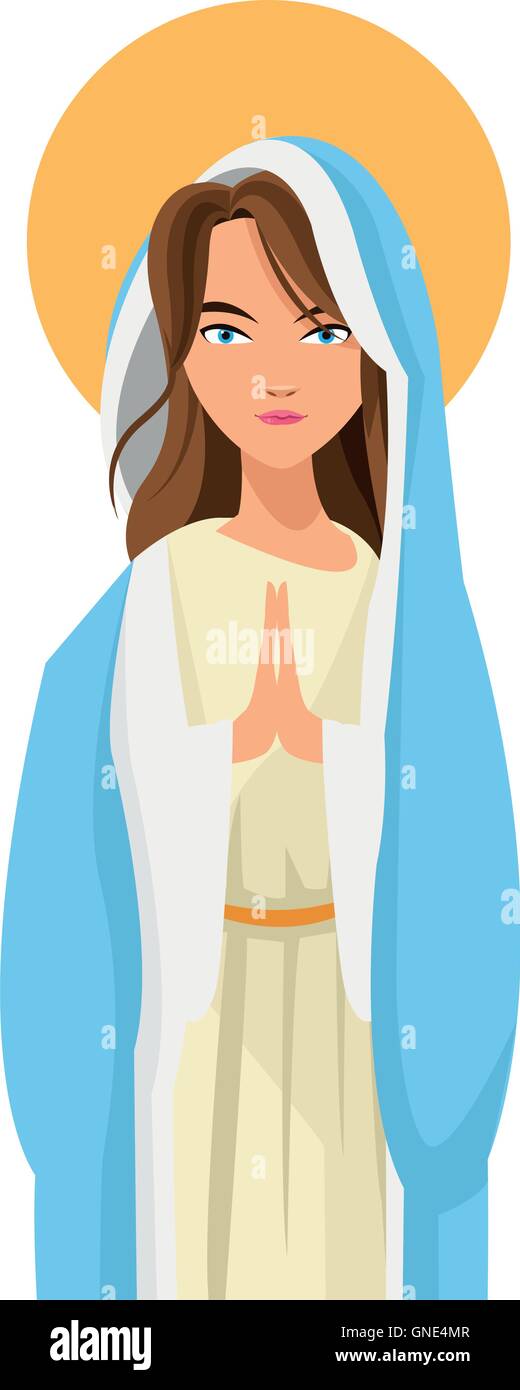 holy virgin mary icon Stock Vector Image & Art - Alamy