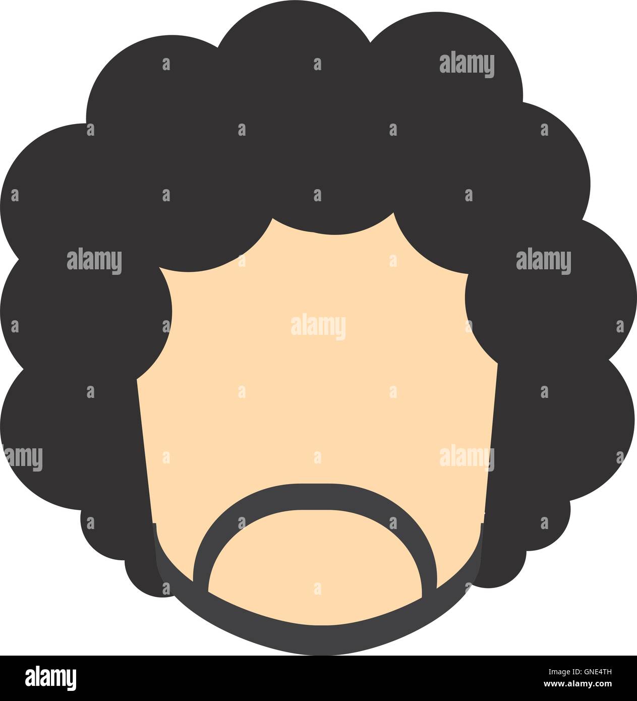 Portrait less Stock Vector Images - Alamy