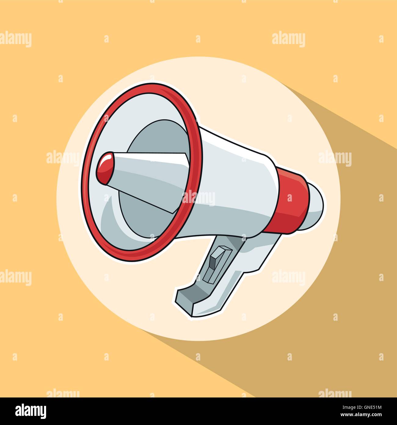 megaphone pop art comic design Stock Vector Image & Art Alamy