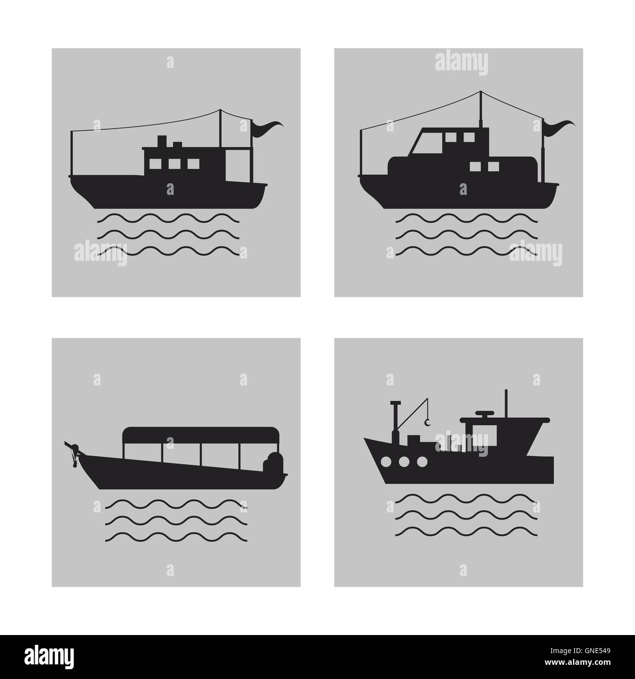 boat ship sea design Stock Vector Image & Art - Alamy