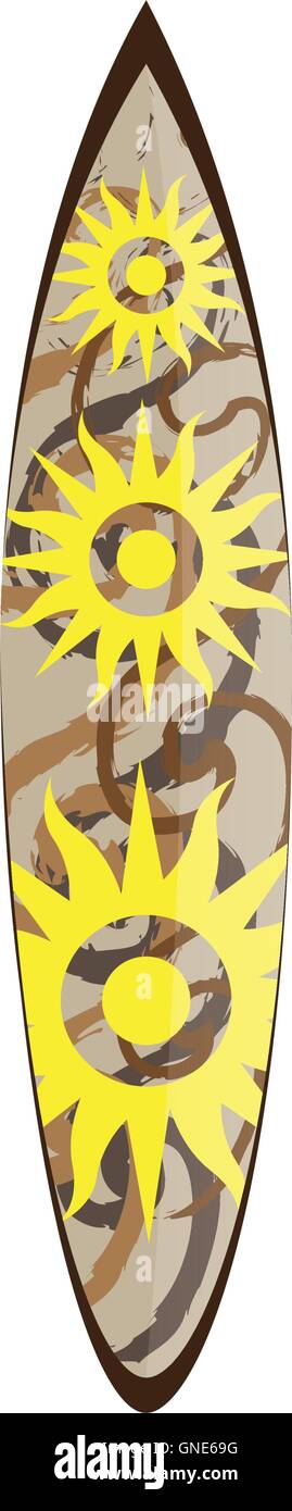 Isolated Surfboard on white background, Vector illustration Stock ...