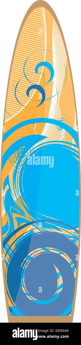 Isolated Surfboard on white background, Vector illustration Stock ...