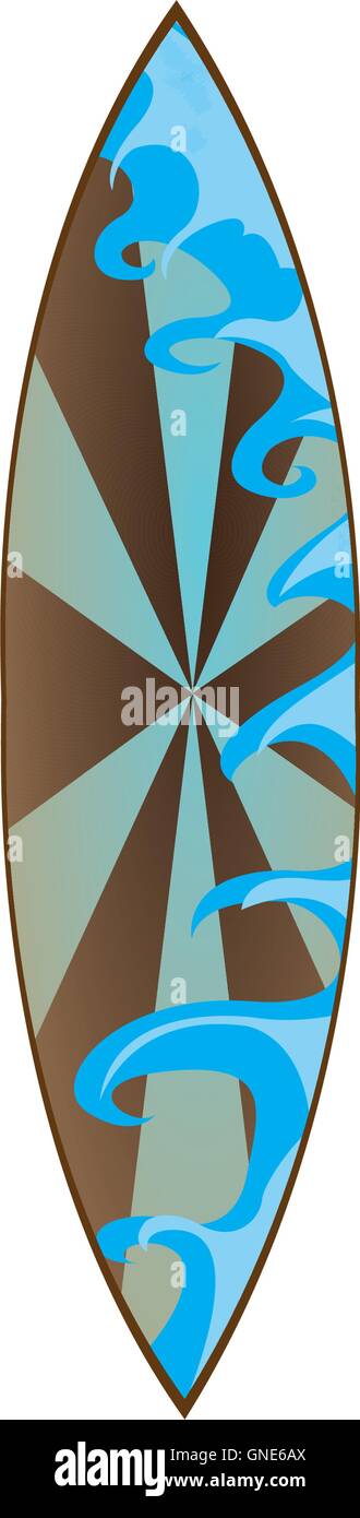 Isolated Surfboard on white background, Vector illustration Stock ...