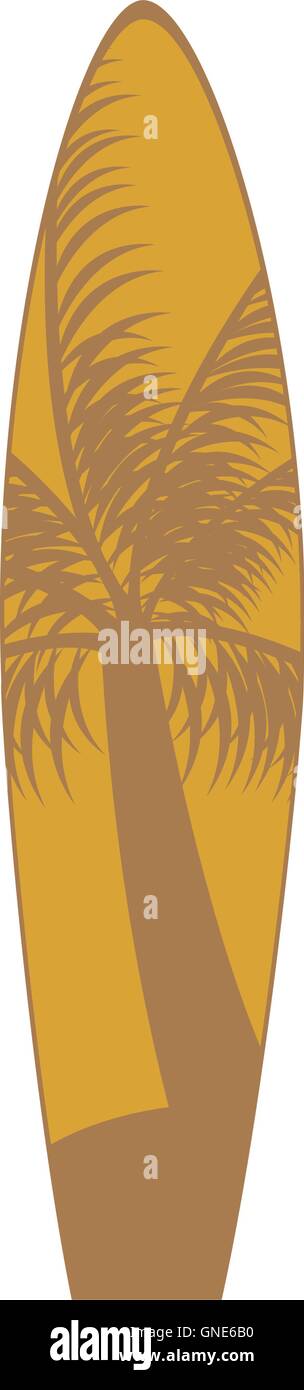 Isolated Surfboard on white background, Vector illustration Stock ...