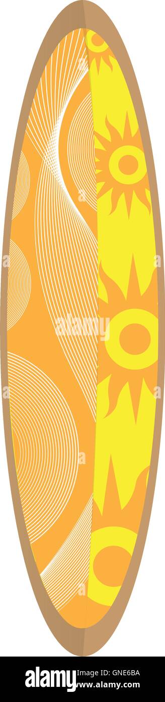 Isolated Surfboard on white background, Vector illustration Stock ...