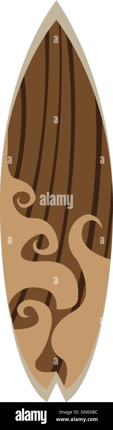 Isolated Surfboard on white background, Vector illustration Stock ...