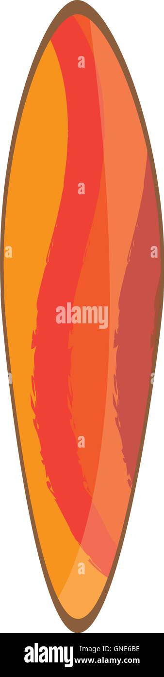 Isolated Surfboard on white background, Vector illustration Stock ...