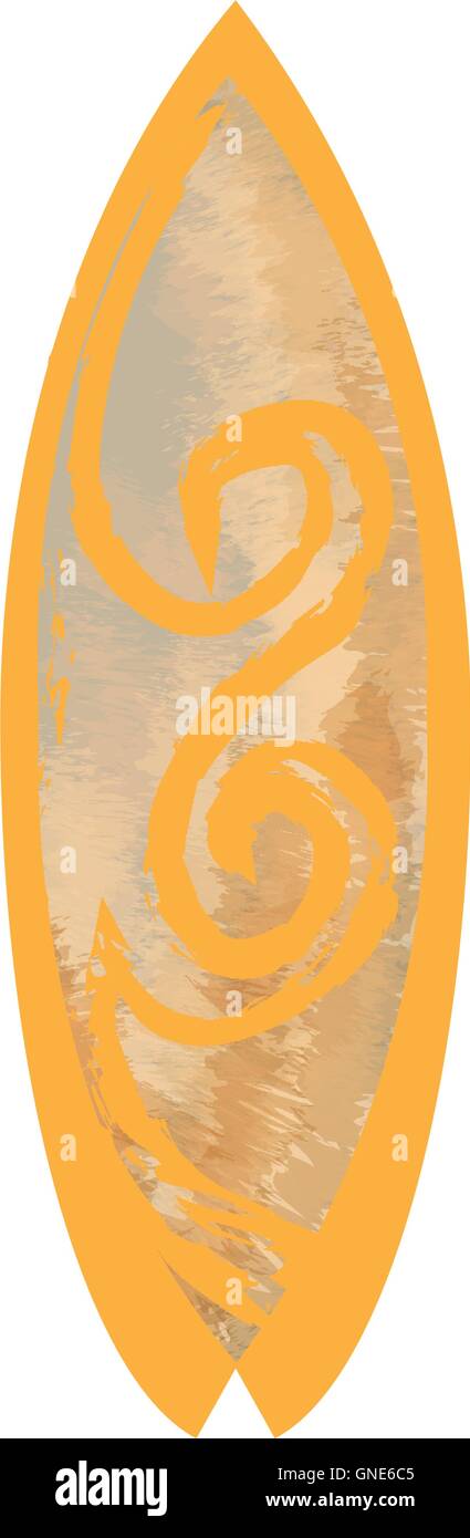 Isolated Surfboard on white background, Vector illustration Stock ...