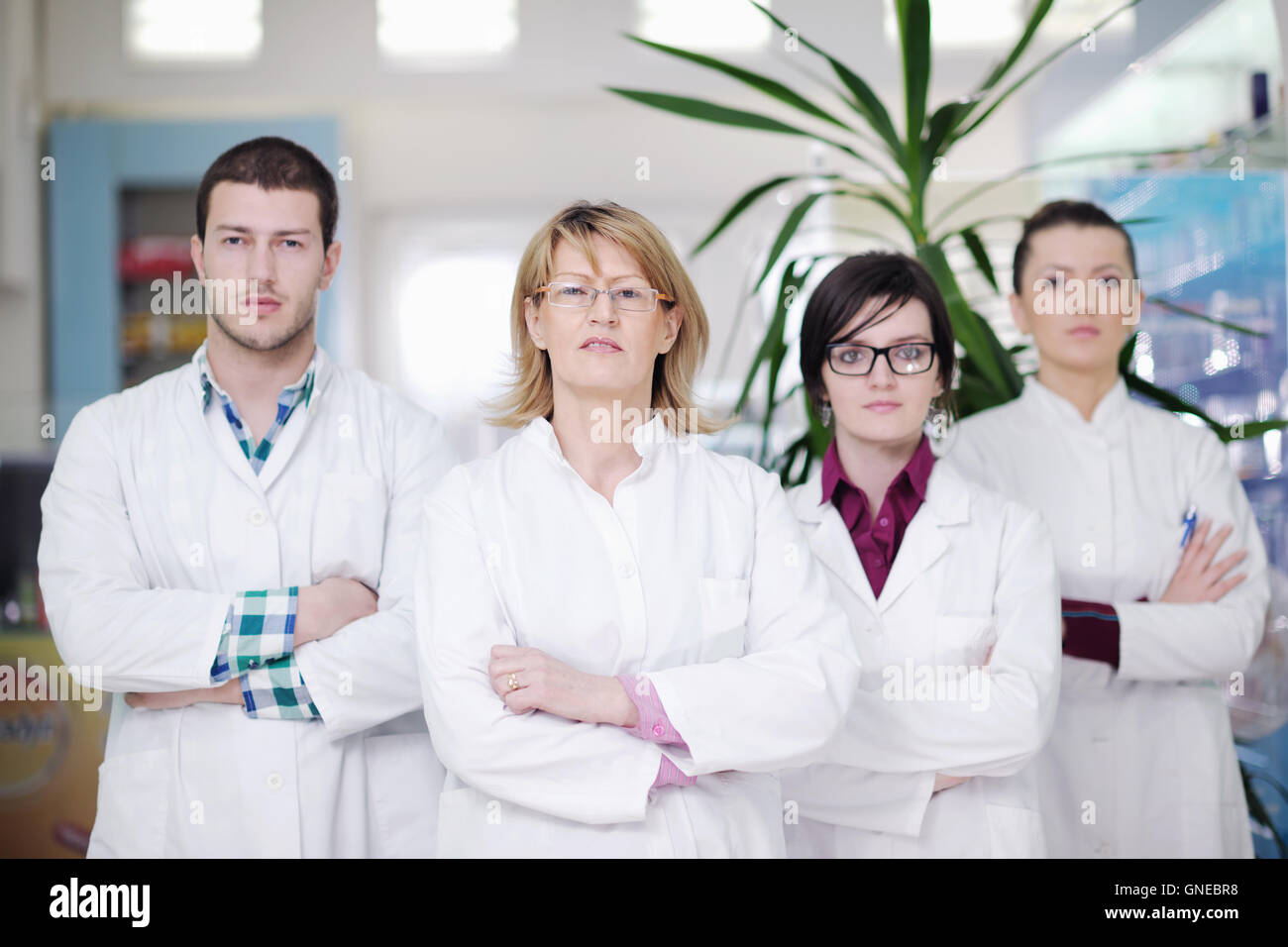 pharmacy drugstore people team Stock Photo - Alamy