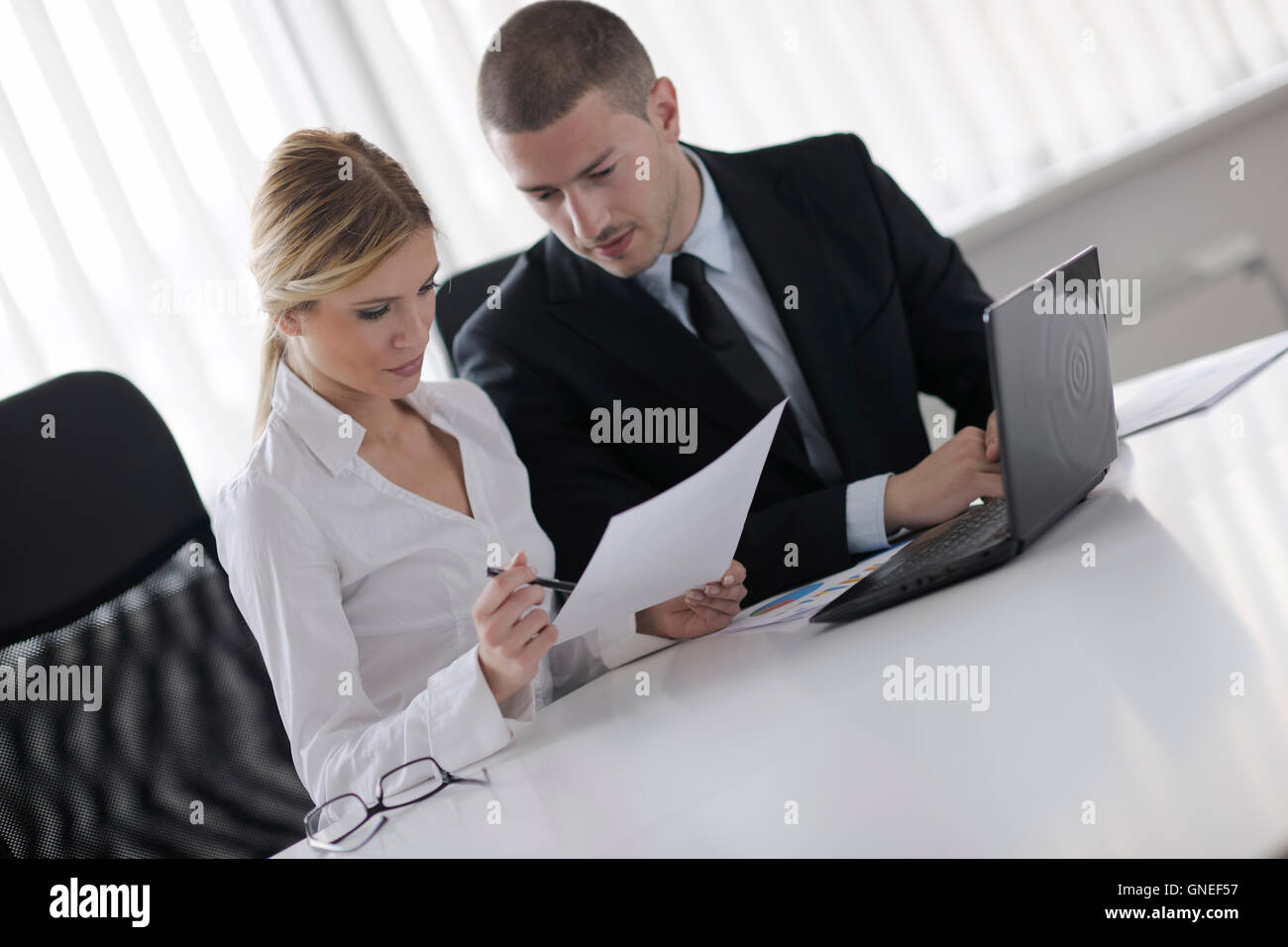 business people in a meeting at office Stock Photo - Alamy