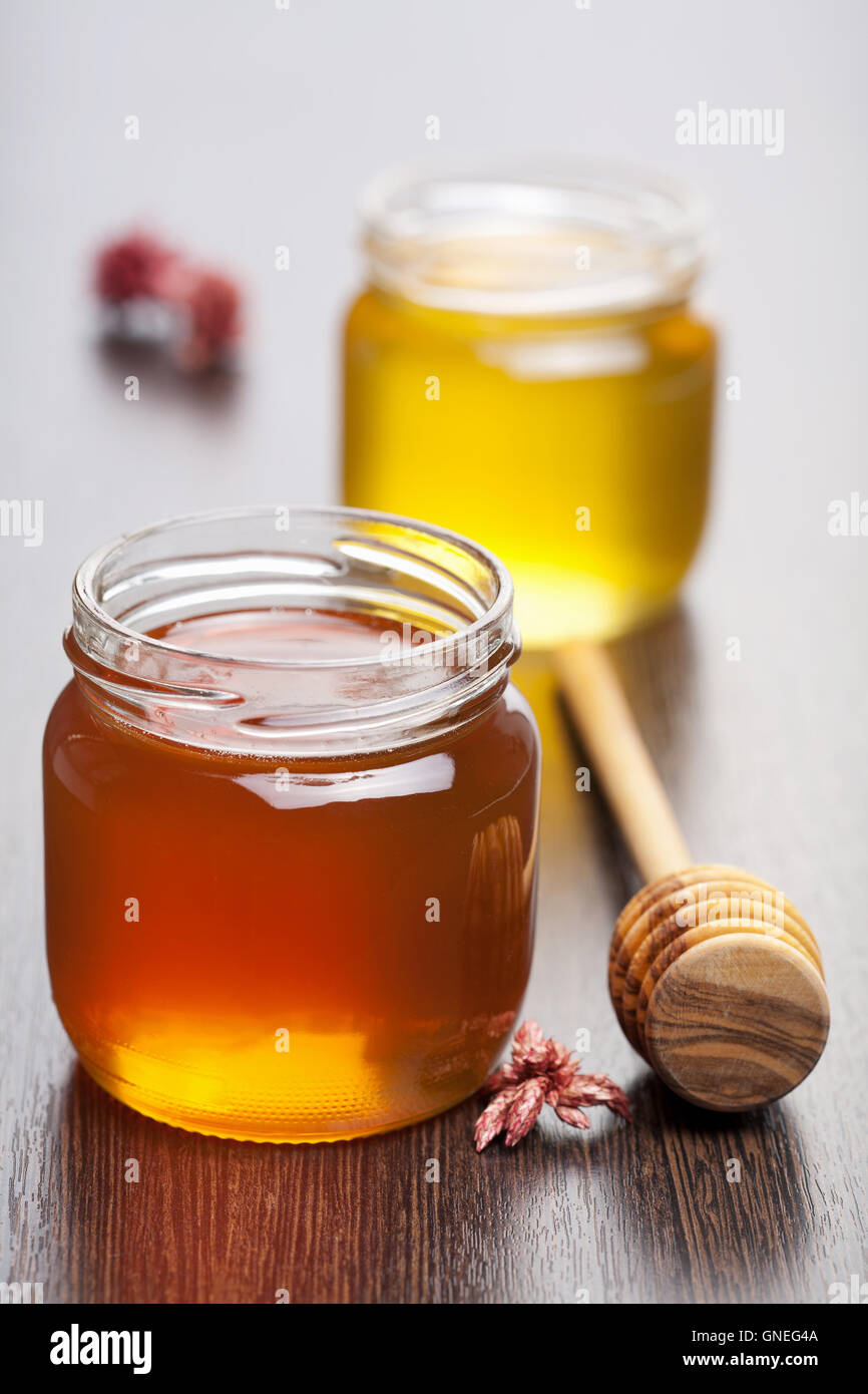 honey in jar Stock Photo - Alamy image.