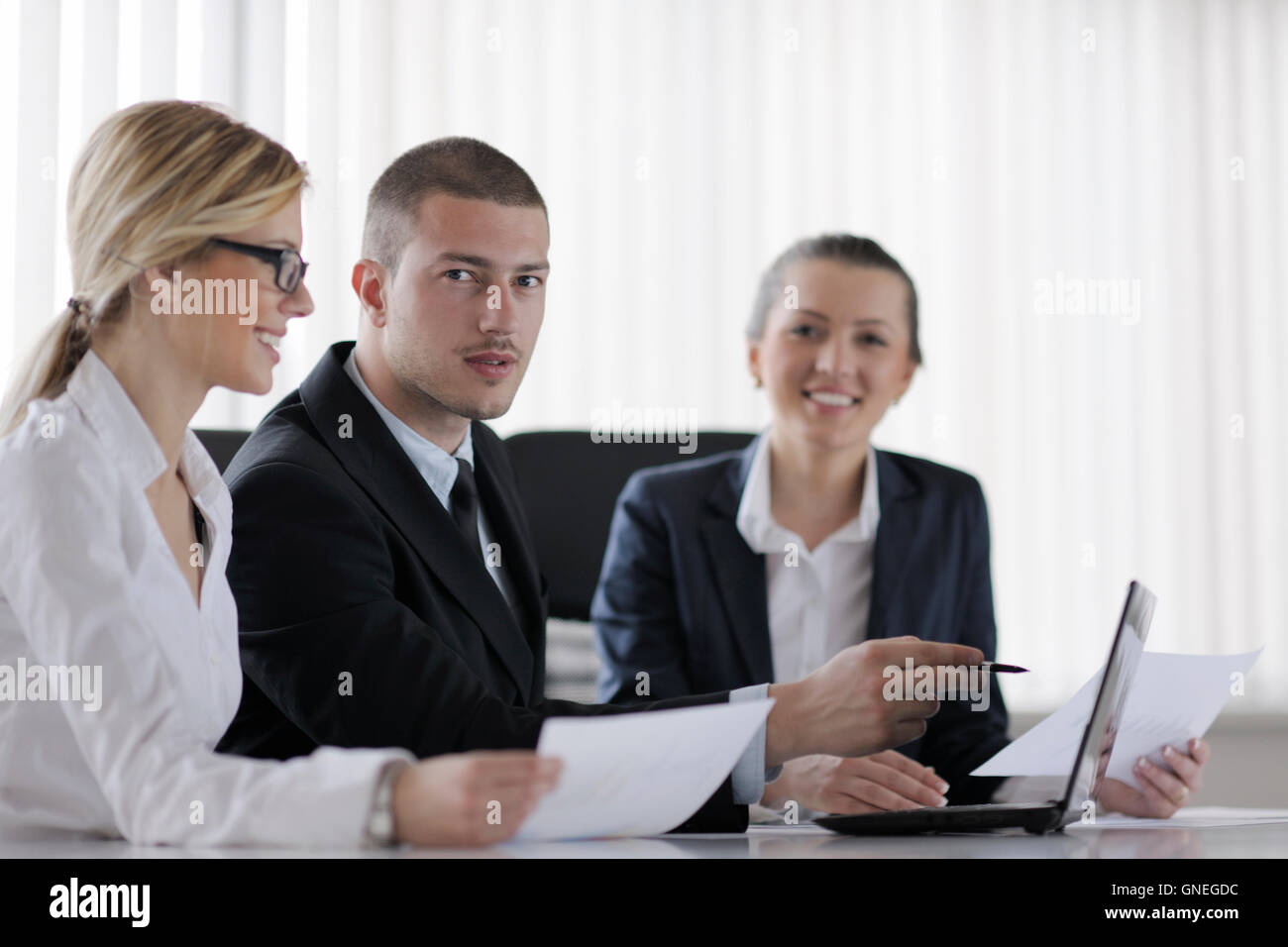 Business People business people in a meeting at office Stock Photo - Alamy