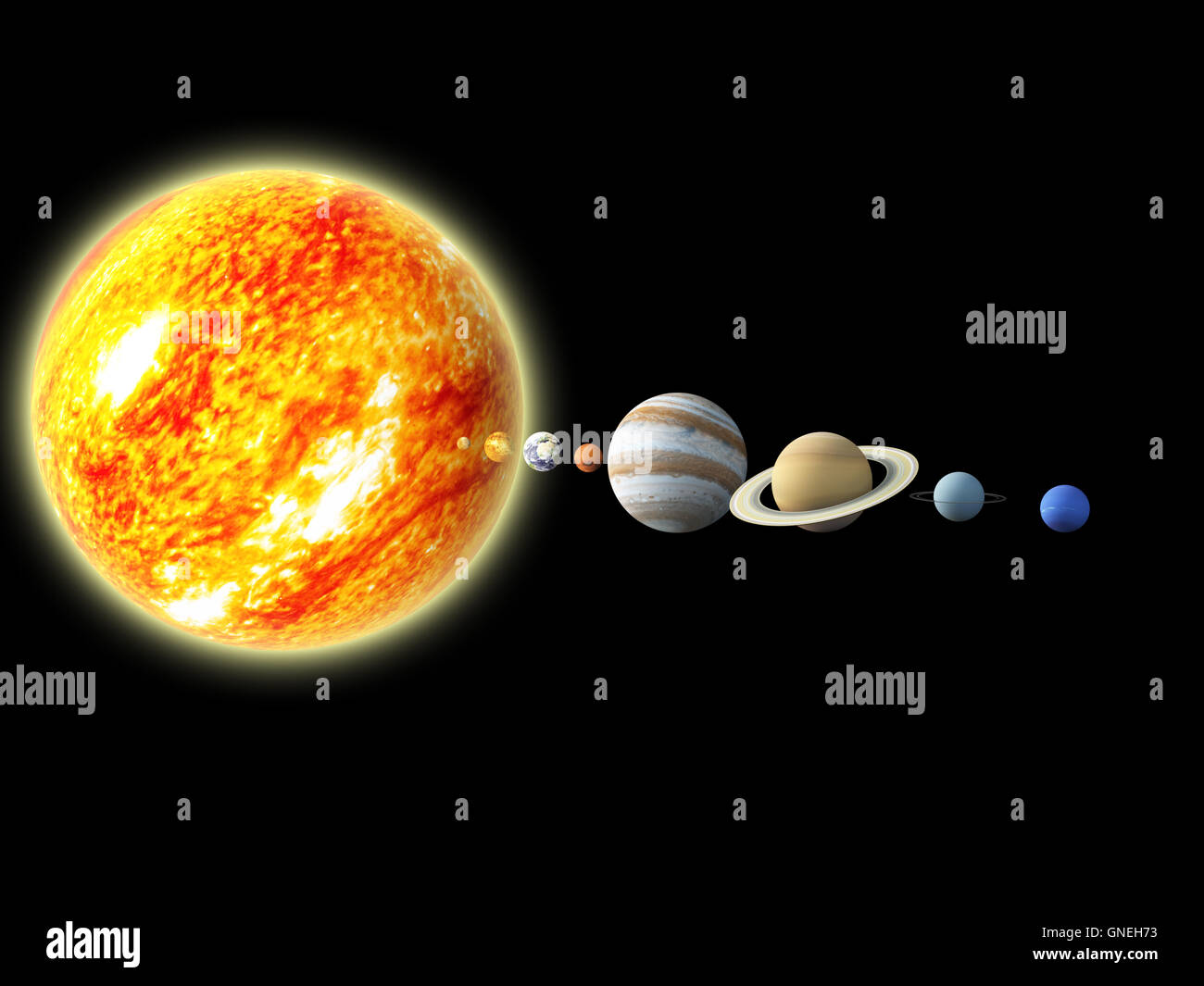 Solar system Stock Photo - Alamy