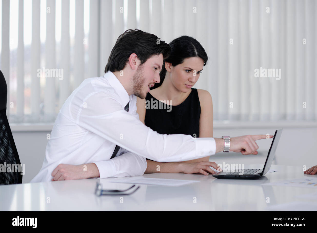 business people in a meeting at office Stock Photo - Alamy