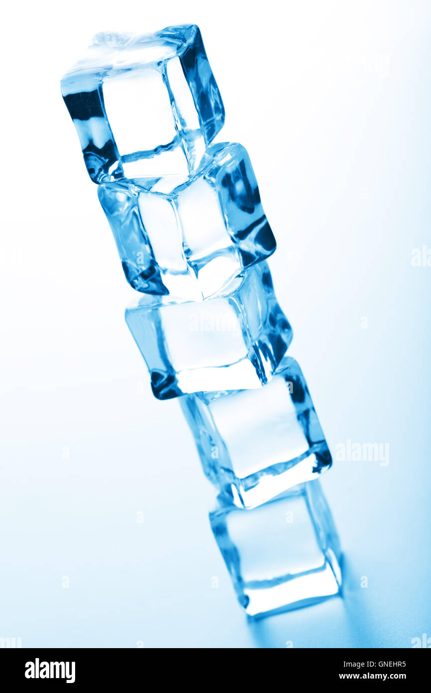 stack of ice cubes Stock Photo Alamy
