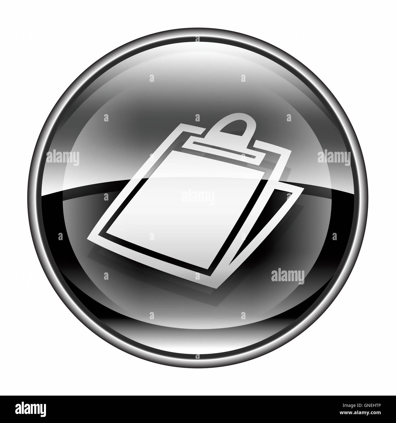 table icon black, isolated on white background Stock Photo - Alamy