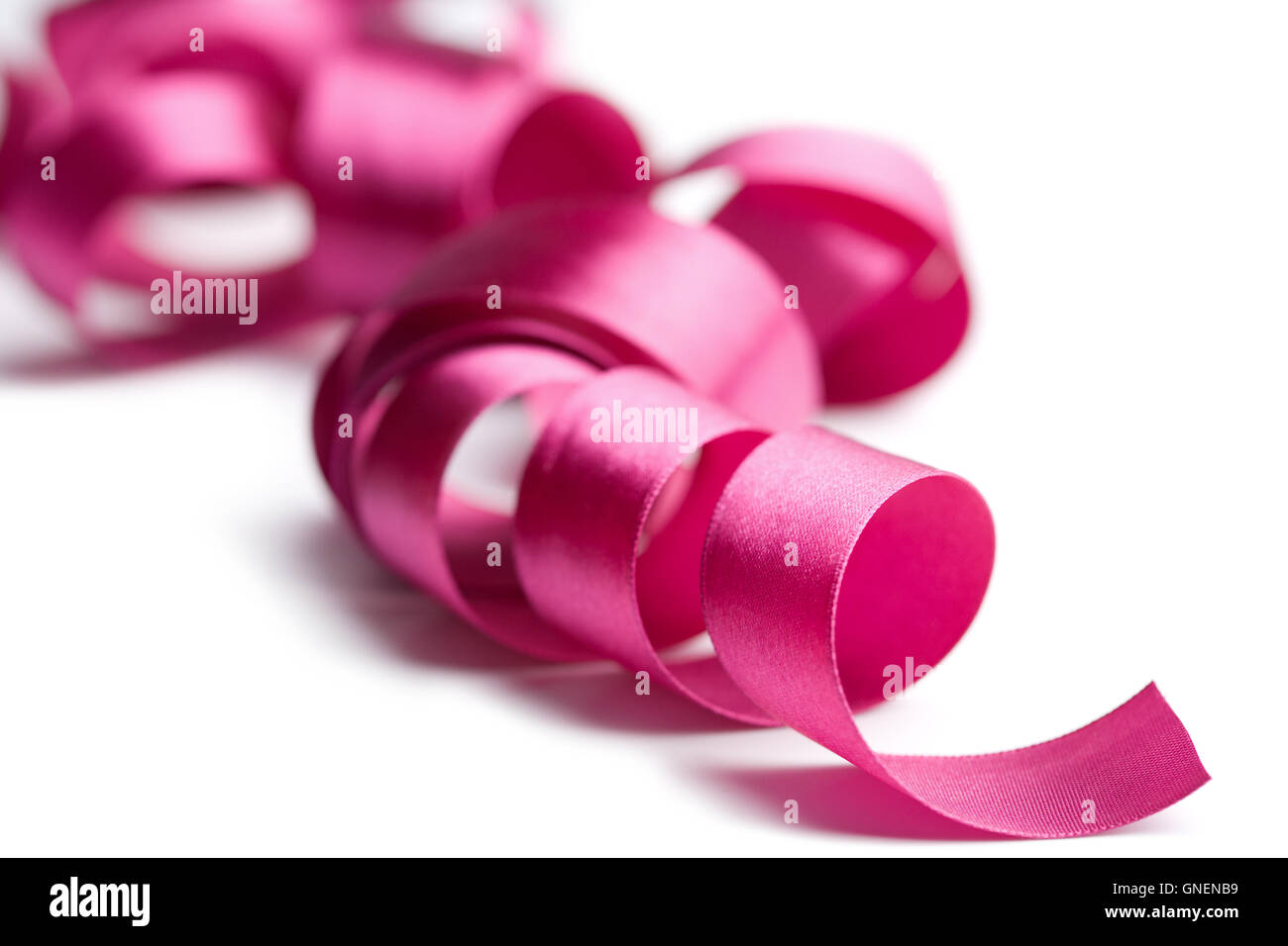 beautiful pink ribbon isolated Stock Photo - Alamy