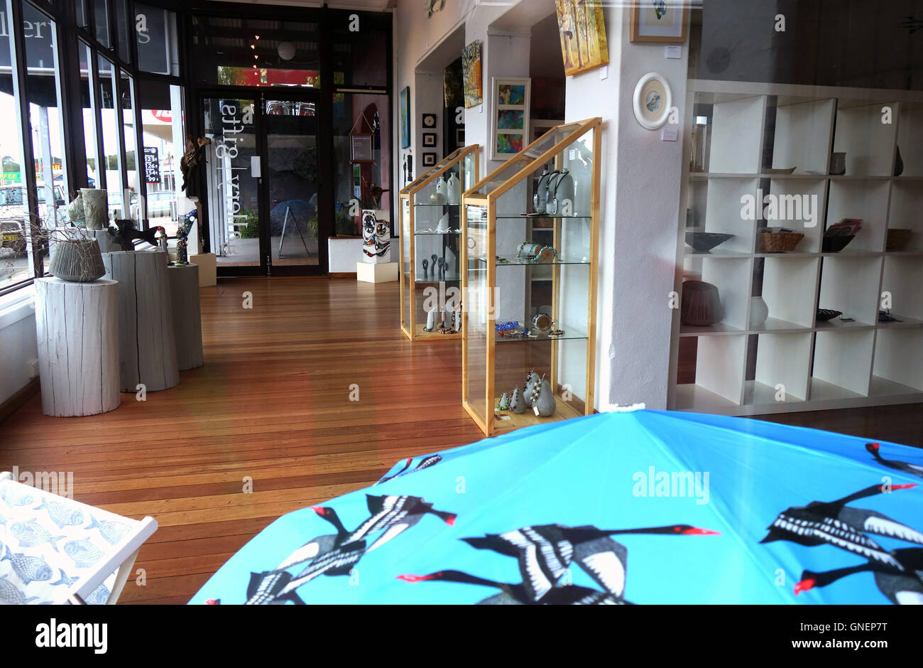 Art gallery and shop in Walpole, southern Western Australia. No PR Stock Photo