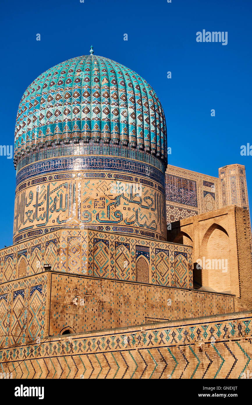 Uzbekistan, Samarkand, Unesco World Heriatge, Bibi Khanoum mosque Stock Photo