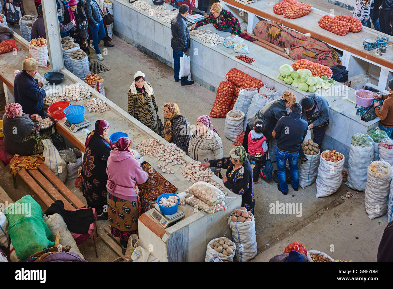 Uzbekistan, Samarkand, Unesco World Heritage, Siab bazaar Stock Photo
