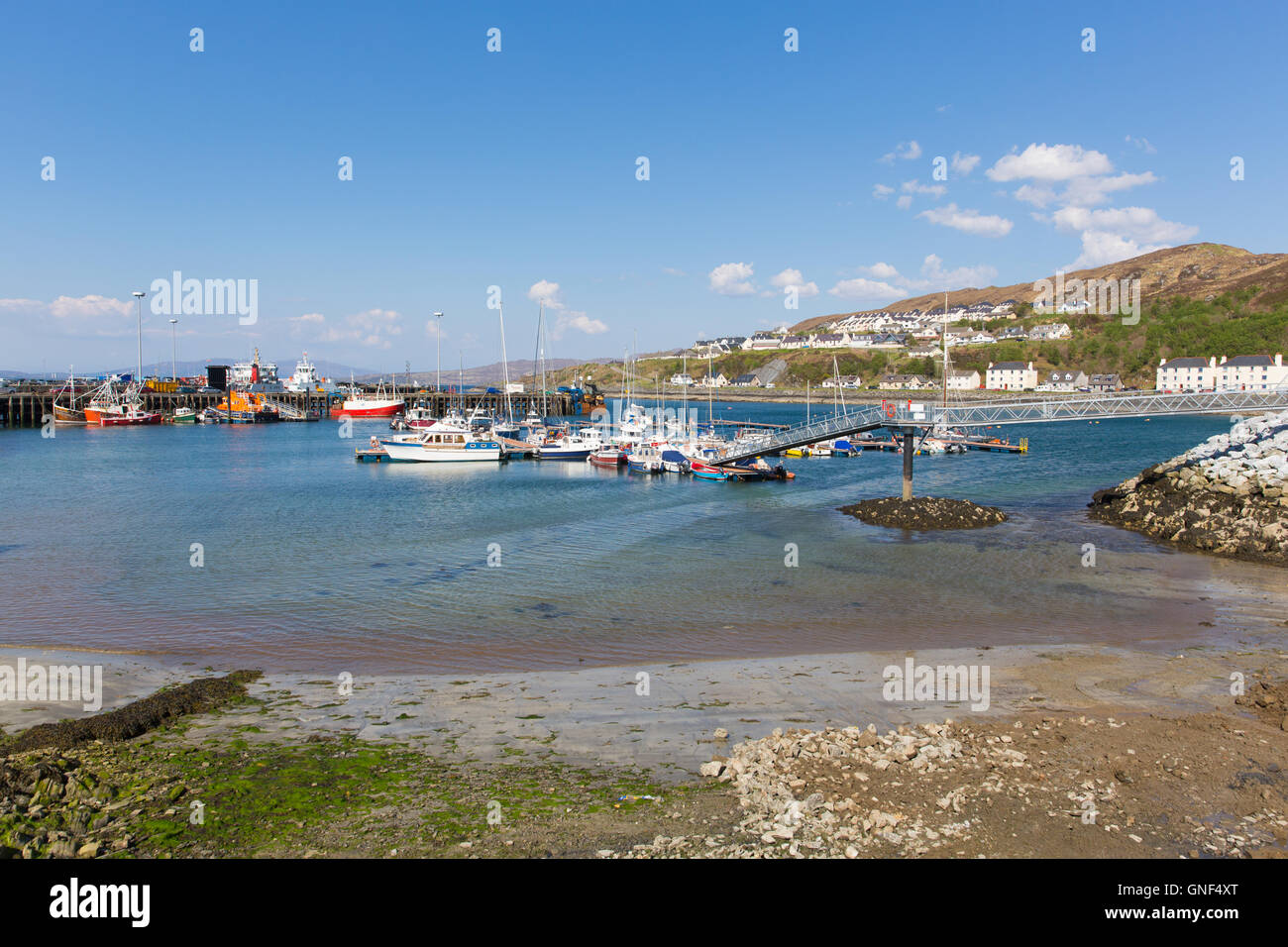 Mallaig harbour Scottish Highlands Lochaber Scotland UK on the west coast near Isle of Skye in Mallaig harbour Scottish Highlands Lochaber Scotland UK on the west coast near Isle of Skye in