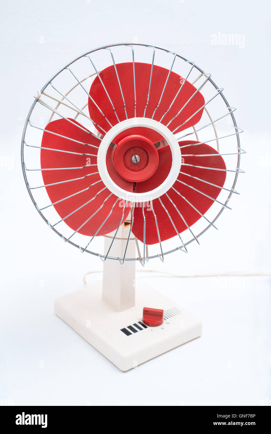 electric fan 70 on white background Stock Photo